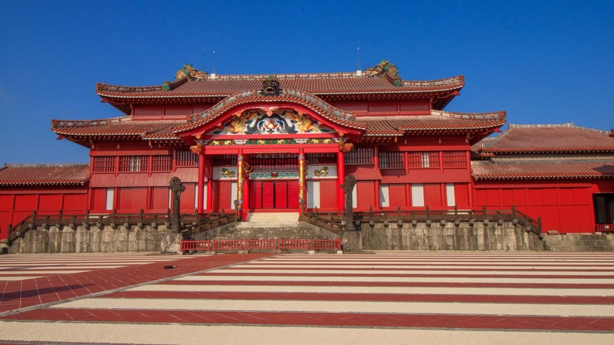 Reconstructed main hall of Shuri Castle, Naha, Okinawa