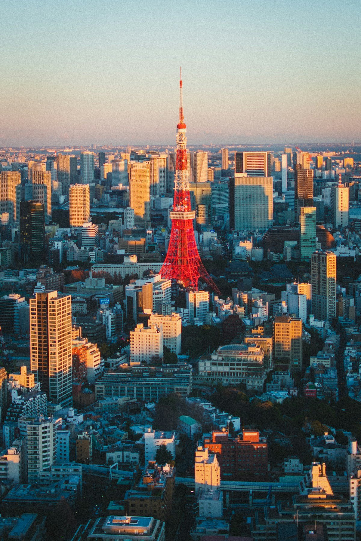 Tokyo skyline at dusk