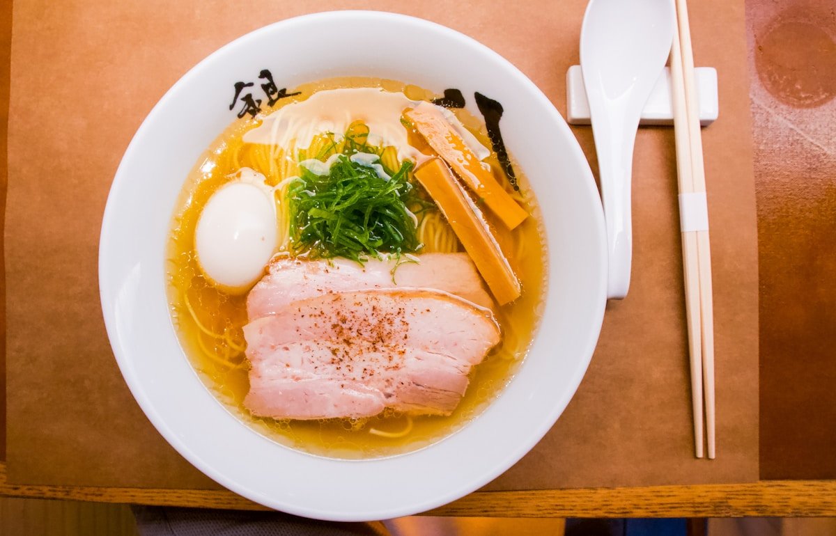 Bowl of soup at a restaurant in Ginza, Tokyo — best restaurants in Tokyo Japan